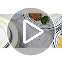 BESTVIP 200PCS Gold Plastic Plate, Disposable Party Plates with 100 Dinner Plates and 100 Dessert Plates, Plastic Plates for Party, Wedding and Birthday