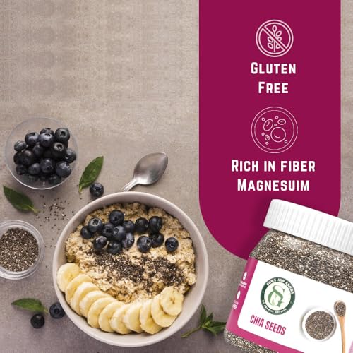 Sown-and-Grown Chia Seeds- 12oz Omega-3, Non-GMO, Keto Friendly, Source of Fiber and Chia Seeds for Weight Management