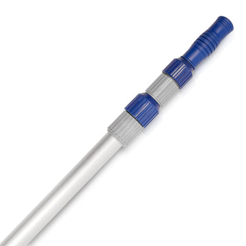 Poolvio 12 FT Telescopic Swimming Pool Pole - Adjustable 2 Piece Aluminum Pool Pole for Pool Cleaning Skimmer Nets Vacuum Heads & Brushes