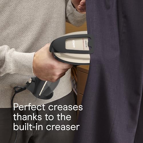 Conair Handheld Garment Steamer for Clothes, Turbo ExtremeSteam 1875W Fabric Steamer, Portable Handheld Design, Strong Penetrating Steam,  Exclusive, Black
