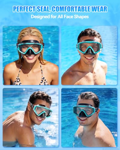 Aegend Swim Goggles for Adults Kids - 220°Wide View Anti-Fog Goggles with Mesh Bag for Indoor Outdoor Pool Beach Swimming