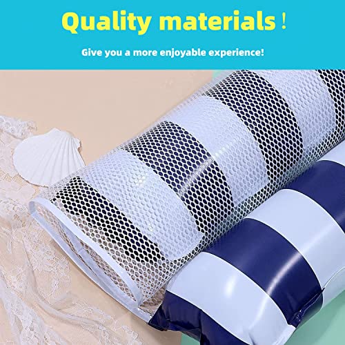 4 Pack Upgrated XL Water Pool Floats, 4-in-1 (Hammock, Saddle, Lounge Chair, Drifter) Multi-Purpose Water Pool Float, Non-Stick PVC Material.