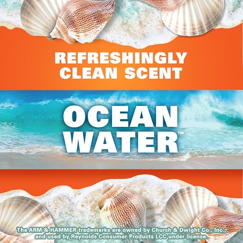 Hefty Medium Trash Bags, Ocean Water Scent, 8 Gallon, 26 Count