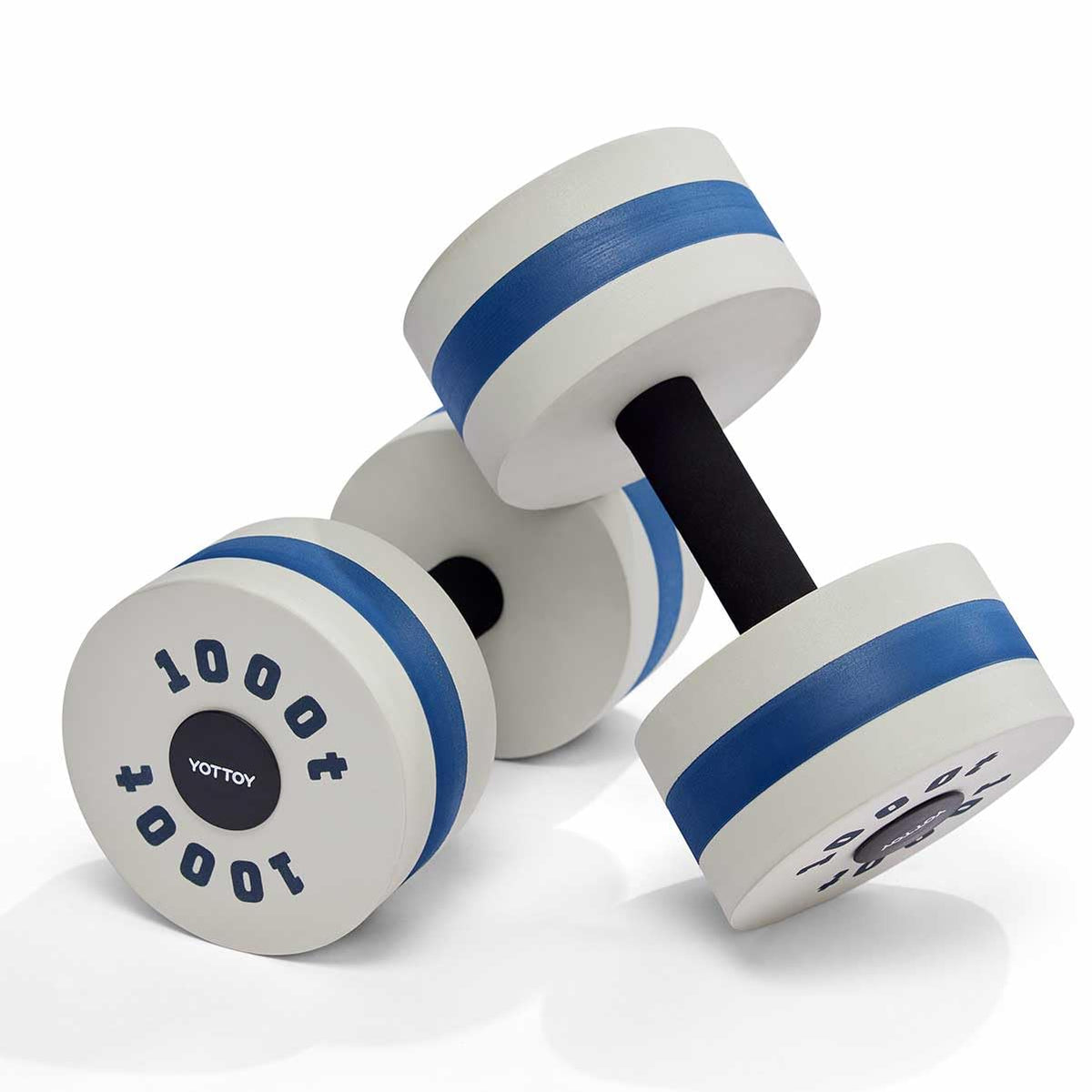 YOTTOY Water Dumbbells for Pool Exercise,Foam Aquatic Dumbbells for Water Aerobics,Resistance Training & Physical Therapy,Pool Weights for Water Workouts,Aqua Fitness,Set of 2
