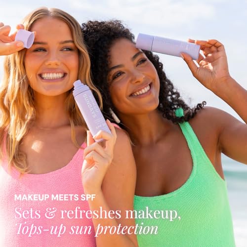 Naked Sundays SPF 50 Hydrating Glow Face Mist - Daily Sunscreen Spray & Makeup Setting Spray with Hyaluronic Acid, Lightweight, Non-Greasy & Hydrating, 75ml