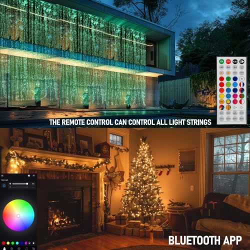 Dazzle Bright 66FT 200 LED Smart Color Changing Christmas Halloween Lights