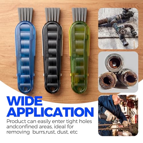 6 PACK Holikme 4 in 1 Cup Lid Cleaning Brush Set with 3 Straws, Multifunctional Bottle Brush, Silicone Cup Lid Gap Cleaner, Durable Bristle Crevice Cleaning Brush,Flat End Brushes,Navy & Black & Olive