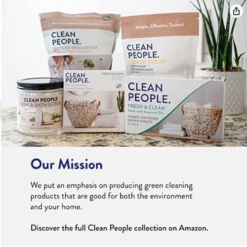 THE CLEAN PEOPLE Washing Machine Cleaner - Washer Machine Cleaner Tablets for Removing Odor, Grime & Scale Buildup - Front Load and Top Load Laundry Machine Cleaner - 10 Count