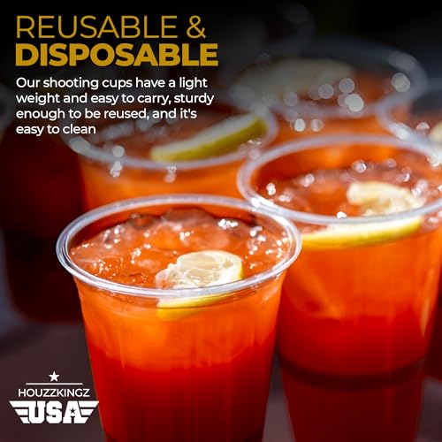 Plastic Shot Glasses Disposable 1.25 Oz – 250 Clear Plastic Shot Glass Cups Bulk for Liquors, Wine Tasting, Jello, Tequila, Mini Small Cocktail Margarita Sample Sauce Cups for Parties and Everyday Use