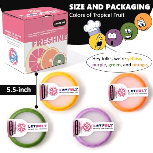 Onion Storage and Avocado Saver - 4-Piece Set Silicone Fruit Storage Box, Multifunctional and Perfect for Lemons, Cheese, Tomatoes, Potatoes, Garlic