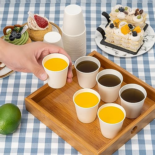 RACETOP [100 Pack] 3 oz Bathroom Paper Cups, Disposable Paper Cups, Mouthwash Cups, Paper Coffee Cups, Ideal for Bathroom