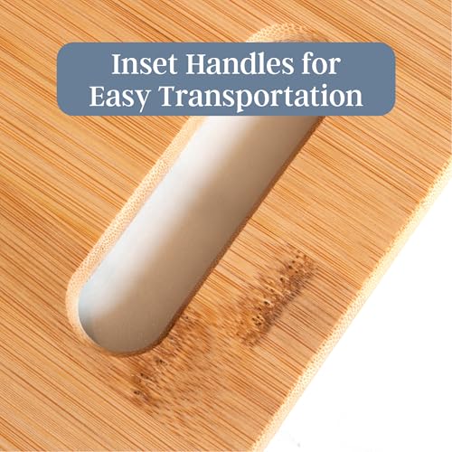 Totally Bamboo Cutting Boards for Kitchen, Set of 3 – Bamboo Wood Cutting Board Set in Large, Medium & Small Sizes