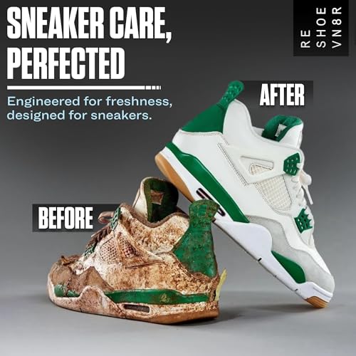 RESHOEVN8R Shoe Cleaner Kit and Sneaker Cleaner Sets - Cleaning Kit Solution for Sneakers, Mesh, Canvas, Suede, Knit, Leather