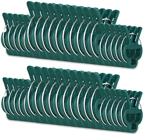 Yinghezu 40 Pcs Plant Support Clips,Flower and Vine,Garden Tomato Plant Support Clips for Supporting Stems,Vines Grow Upright Climbing,Tool for Straightening,Tomato Cage,Trellis. 2 Sizes in one Pack