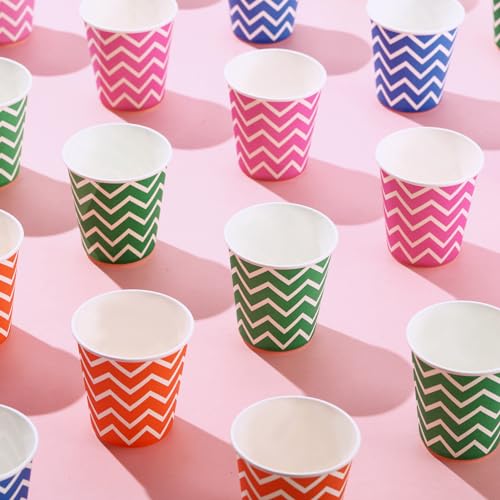 [300Pack] Paper Cups, 3oz Disposable Bathroom Cups, Mouthwash Cup, Cold Disposable Drinking Cup for Party, Picnic, BBQ, Travel, and Event (Strip)