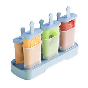 Popsicle Molds Set 6 Pieces Ice Popsicle Maker-BPA Free, Easy-Release Ice Pop Molds, Homemade Ice Cream Molds (Blue)