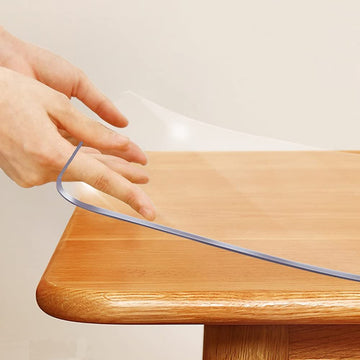Transparent 14x24 in Small Office Desk Blotter Mat Clear Plastic Table Protector Cover Pad PVC Topper Surface Proection Mat Pad Anti Scratch Table