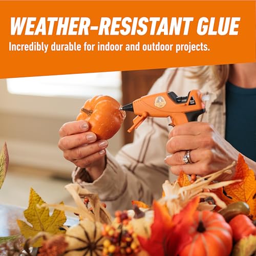 Gorilla Mini Hot Glue Gun Kit (Pack of 1 Mini Hot Glue Gun and 30 Sticks) - Dual Temp, Precision Nozzle, and Easy Squeeze Trigger