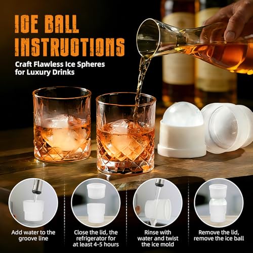 Birthday Gifts for Men Whiskey Smoker Kit Bourbon Cocktail with Torch-6 Flavors Wood Chips for Old Fashioned Drinks,House Warming,Unique for Men Him,Husband,Dad,Boyfriend(No Butane)