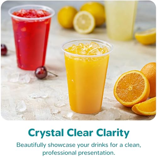 GUSTO 16 oz Clear Plastic Cups [240 Count] Disposable Cold Drinking Cups for Parties, Events, & Everyday Use – BPA-Free, Durable Polypropylene (Formerly Comfy Package)