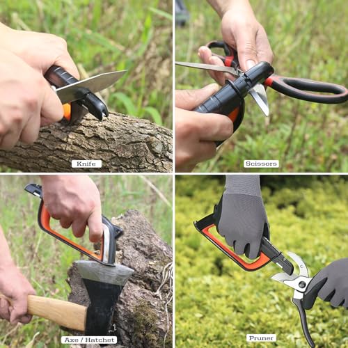 SHARPAL 103N All-in-1 Knife Garden Tool Multi-Sharpener for Lawn Mower Blade, Axe, Hatchet, Machete, Pruner, Hedge Shears, Scissors Fathers Day Gift
