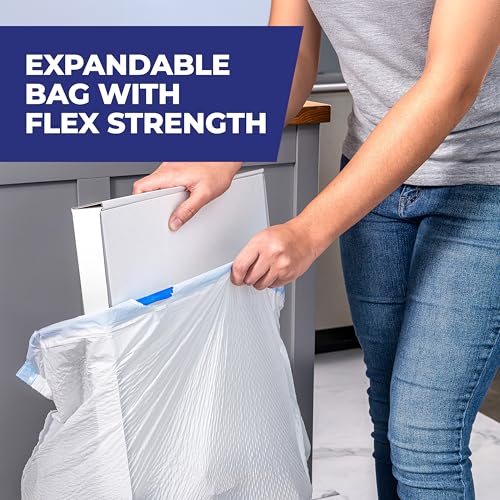 Hefty Ultra Strong 13 Gallon Trash Bags, Tall Kitchen Trash Bags 13 Gallon Size, Resist Leaks, Punctures, and Rips, Continuous Odor Control, White, Fabuloso Lavender Scent, 80 Bags