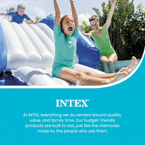 Intex Kool Splash Inflatable Water Slide Swimming Pool Play Center with Built in Sprayers for Kids and Adults, Ages 6 and Up, Blue