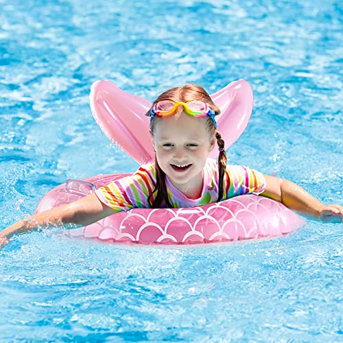 KISSHAKE Baby Pool Float, Mermaid Baby Swimming Float, Toddler Swim Trainer, Inflatable Pool Floats for Toddlers, Water Toys, Infant Swim Floats, Toddler Floaties, Kids Beach Toys Summer Essentials