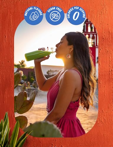 Klass Aguas Frescas | Liquid Water Enhancer | Cucumber-Limeade | Naturally Flavored | Sugar Free | Zero Calories Per Serving | Keto | 4 Bottles, Makes 96 Drinks