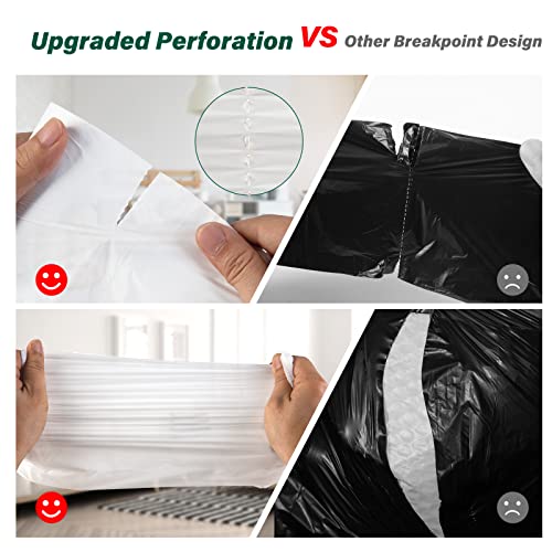 Inwaysin 4-6 Gallon Small Trash Bags Biodegradable 180 Counts, Ultra Thick & Strong 4 Gallon Trash Bag, Unscented Small Garbage Bags, Easy Tearing Waste Basket Liners for Bathroom, Bedroom, Office
