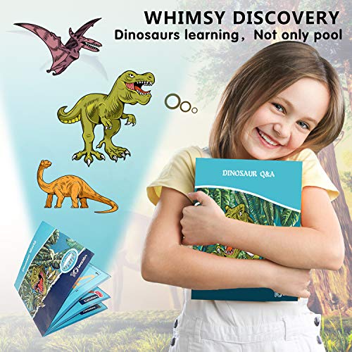 Dinosaur Inflatable Kiddie Pool, Blow Up 3-Ring Round Baby Play Center for Inside or Outdoor, Toddler Ball Pit/Fishing/Toys - 57'x15'