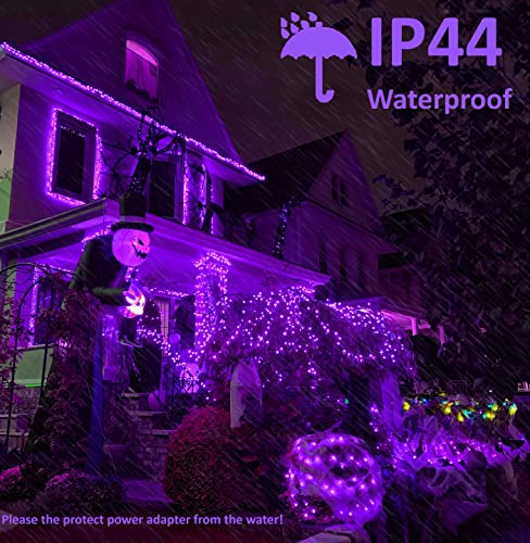 BrizLabs Purple Halloween String Lights Connectable Plugin 78.74 ft 240 LED