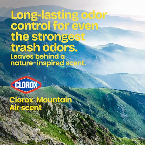 Glad ForceFlex Heavy Duty Trash Bags With Clorox, Mountain Air, 30 Gal, 50 Ct (Package May Vary)