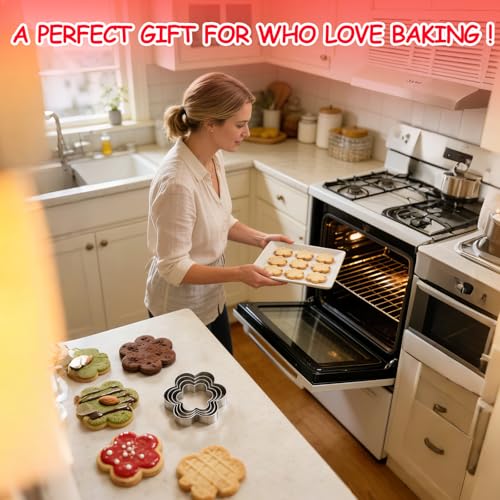 Flower Cookie Cutter, Pack of 5…