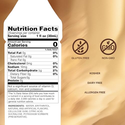 Monin - Sugar Free Vanilla Syrup | Premium Calorie-Free Syrup | Pure & Rare Madagascar Vanilla for Coffee, Lattes & More (BPA-Free Plastic Bottle, 33.8 fl oz)