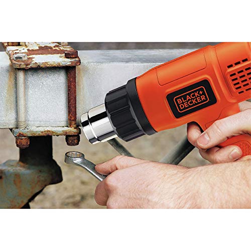 BLACK+DECKER Heat Gun for Crafts, Corded, Dual Heat Settings up to 1000 Degrees, 1350 Watt (HG1300)