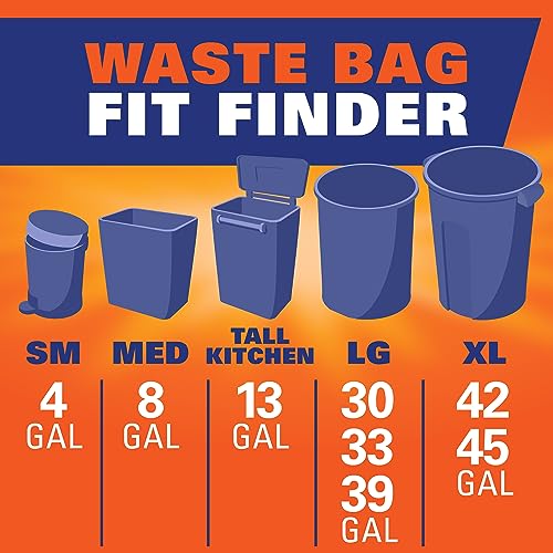 Hefty Clear Trash Bags, Clear, 30 Gallon, 36 Count