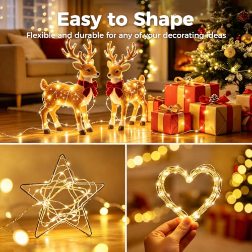 btfarm 30 Pack Fairy Lights Battery Operated Twinkle Lights with 3 Modes