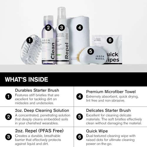 Jason Markk Shoe & Sneaker Cleaning Kits: Essential & Starter - Deep Cleaning Solution Kit