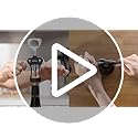 Beneno Wine Opener, Zinc Alloy Premium Wing Corkscrew with Multifunctional Bottles Opener, Sharp Wine Corkscrew with Ergonomic Non-Slip Wing Handle, Silver