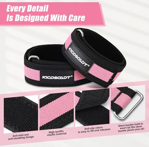 Booty Bands for Women, Glute Bands & BFR Bands for Legs, Adjustable Blood Flow Restriction Bands for Squats, Hip Thrusts, Glute Workouts & Lower Body Training,with Carry Bag