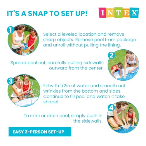 Intex Snorkel Buddies Snapset Pool - 5'X10" (Style May Vary), Multicolor (56451EP)