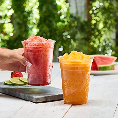 GUSTO [16 oz. - 100 Pack] Crystal PET Clear Plastic Cups for Party - Ideal for Cold Beverages, Smoothies, and Parties-(Formerly Comfy Package)