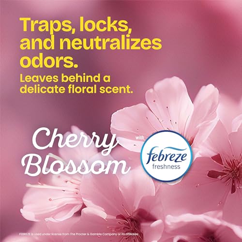 Glad Tall Kitchen Trash Bags 13 Gallon, MaxStrength Cherry Blossom Garbage Bags, Odorshield with Drawstring, 34 Count