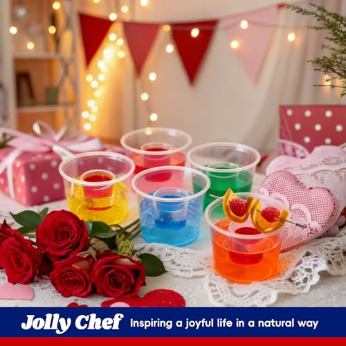JOLLY CHEF 200 Disposable Bomber Cups Jager Bomb Shot Glasses plastic, Highly Durable and Reusable Shot Cups,Perfect for Wedding, Thanksgiving, Halloween, Christmas Party