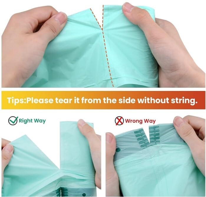 Cleanomic Compostable* Trash Bags with Drawstring (13 Gallon, 25 Units, Tall), BPI Certified For Kitchen Compost
