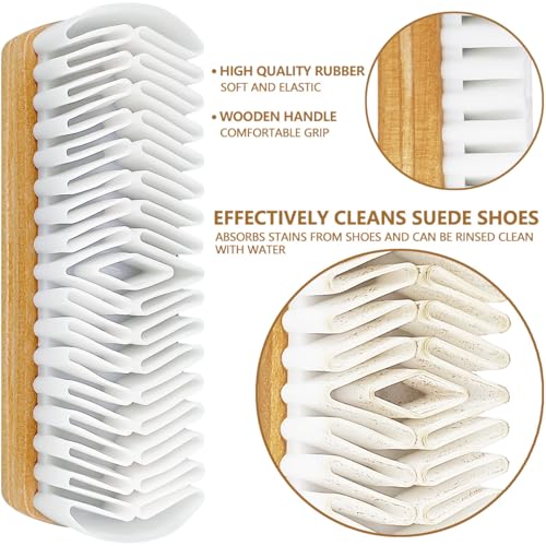 3Pcs Suede Shoe Brush and Eraser Suede Nubuck Cleaning Brush for Shoes