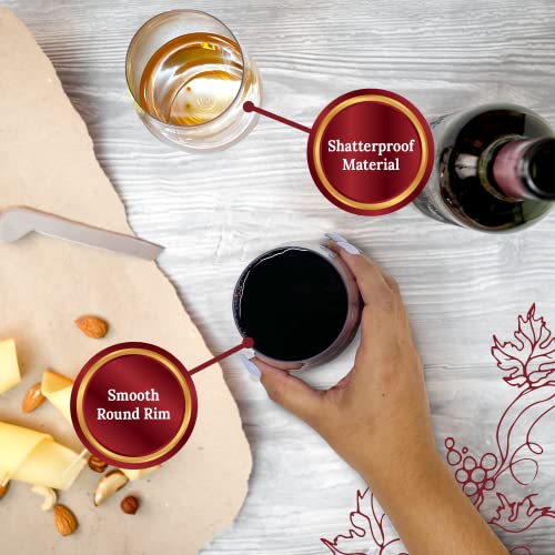 Reli. (20 Pack Disposable Wine Glasses 12 oz | Stemless Plastic Wine Glasses for Parties | BPA-Free, Shatterproof Plastic | Clear Drinking Party Cups for Cocktails, Whiskey, Wedding