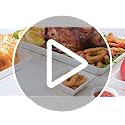 Lifewit Serving Tray for Party Supplies, Reusable Serving Platter for Catering, Snack, Fruit, Charcuterie, Appetizer, Plastic Food Trays, Hosting Essentials, BPA Free, White, 4 Pcs