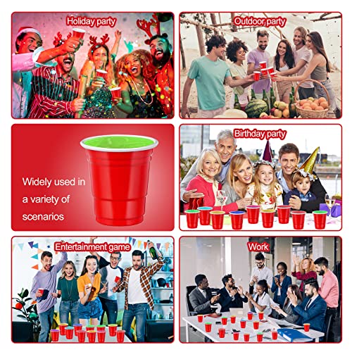 120 pcs Red shot cups Christmas Plastic Shot Glasses 2 oz red shot glasses disposable for drinking Tastings served Snacks Jello Tastings and Samples